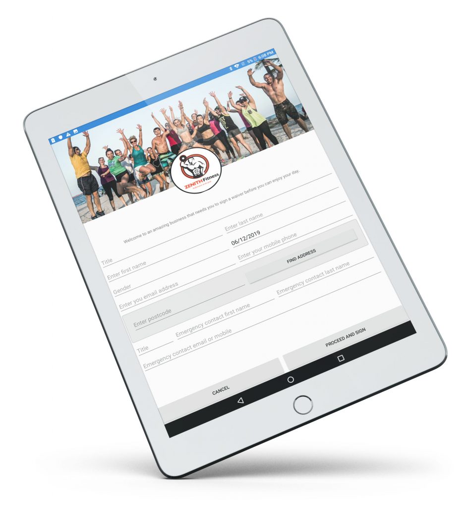 WaiverForm with waiver forms customised for fitness and personal trainers